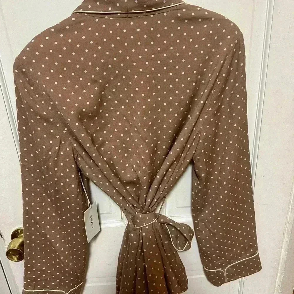 NWT Frame Polka Dot Smoking Jacket - Picture 3 of 9